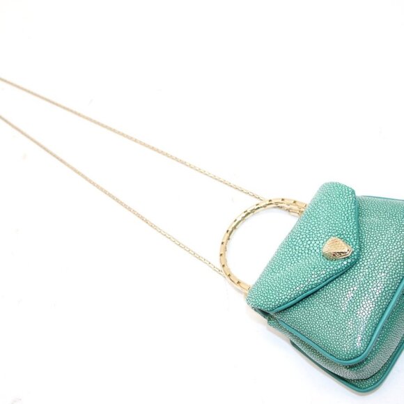 Bulgari Serpenti Reverse Micro Top Handle Bag - Green - Picture 2 of 14